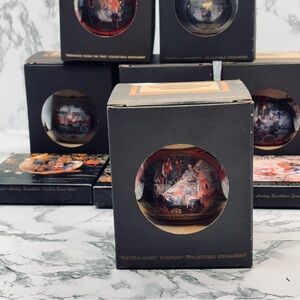 Harley-Davidson Black and Red Holiday Ornaments